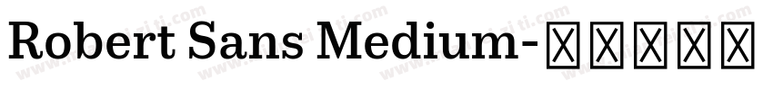 Robert Sans Medium字体转换